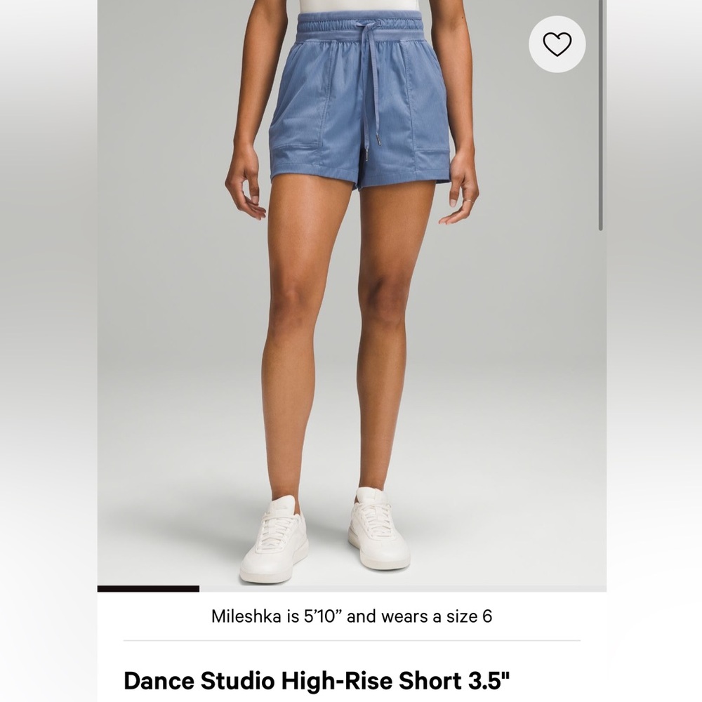 Lululemon Dance Studio High Rise Short